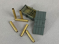 German 88 empty Crate & empty shell casings (8 pcs.)