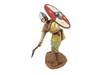 Viking wearing Spangenhelm, Defending