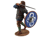 Viking wearing Chain Mail Shirt, Attacking with Sword