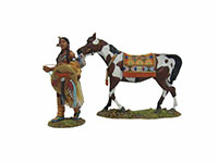  Sioux Warrior and Horse