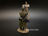 GD Feldpolizei mit Wegweiser