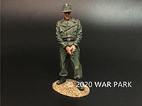 Tank commander with pistol