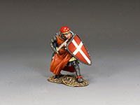 Crouching Crusader Knight w/Sword