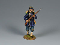 Chasseur walking forward