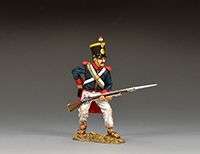 Santa Anna's Soldier reaching for a fresh cartridge