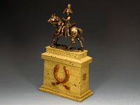 The Mounted Russian Officer on Large Equestrian Statue Plinth