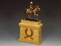 Mounted Napoleon (BRONZE) w/ Large Equestrian Statue Plinth (Sandstone)