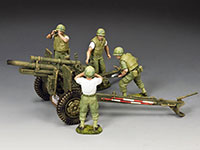 The USMC Artillery 105mm Howitzer & Crew Set