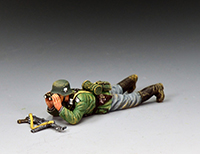 Lying Prone Wehrmacht Officer