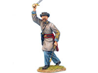 Confederate Captain Advancing with Raised Sword