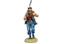 Confederate Infantry Advancing with Rebel Yell