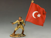 Turkish Officer w/ Flag