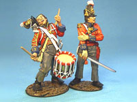 1st Regiment of Foot, Wounded Drummer and Officer