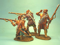 Woodland Indians, 3 Musketensch�tzen (Set 1)