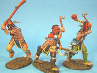 Woodland Indians, angreifend (3 Fig.)