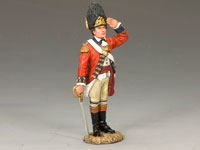 Royal Welch Fusilier Officer Saluting