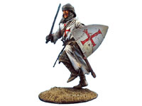 Templar Knight Running with Sword