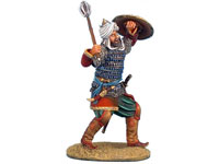 Mamluk Warrior with Mace and Embossed Shield