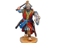 Mamluk Warrior Charging with Mace and Shield