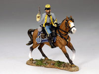 Mounted Confederate Officer with Pistol