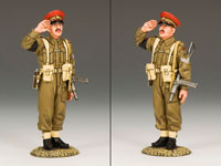 Saluting British Military Policeman