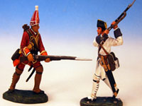 Grenadier and French man fighting