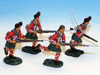 4 Infanteristen marschierend