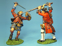 Officer and Wounded highlander
