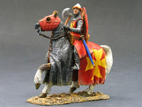 Ritter zu Pferd mit Axt