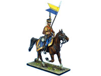 Russischer Akhtyrsky Husar mit Lanze