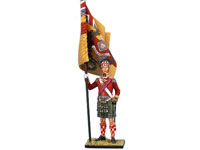 92nd Gordon Highlander Standard Bearer - King's Colors
