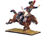 French 5th Cuirassiers Trooper Thrown from Horse