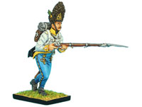 Austrian Hahn Grenadier Charging Leveled Musket