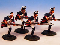 4 Preussische Musketiere vorgehend (IR18)
