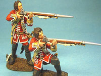 Britische Linieninfanterie, 2 Mann schiessend, 28. Regiment