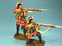 Britische Linieninfanterie, 2 Mann schiessend, 28. Regiment