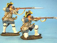 French Marines in Justacorps Firing (Set 1)