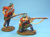 Fraser's Highlander (78. Regiment), schiessend und ladend