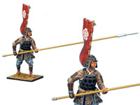 Ashigaru Standing with Nagae Yari and Tatami-do Armor - Oda Clan