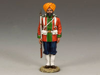 Ludhiana Sikhs Regiment Standing At Attention