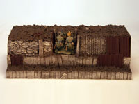 Sch�tzengraben mit MG-Stellung (ca. 30 x 12,5 cm)