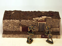 Sch�tzengraben mit Eingang (ca. 30 x 15 cm)
