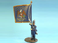 Scott's Brigade Offizier mit Nationalflagge