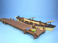 Walboot mit Anlegesteg