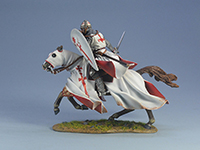 Crusader with Sword, white-red version 